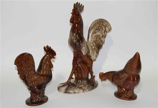 Appraisal: Sale Lot Three Haeger Pottery Animal Figures with two examples