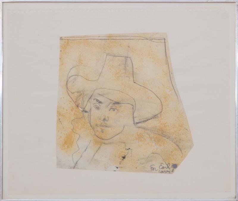 Appraisal: LARRY RIVERS - DUTCHMAN Mixed media on acetate laid down