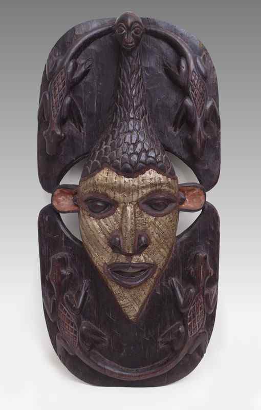 Appraisal: CARVED AFRICAN TIKAR PANEL MASK CAMEROON '' x '' x