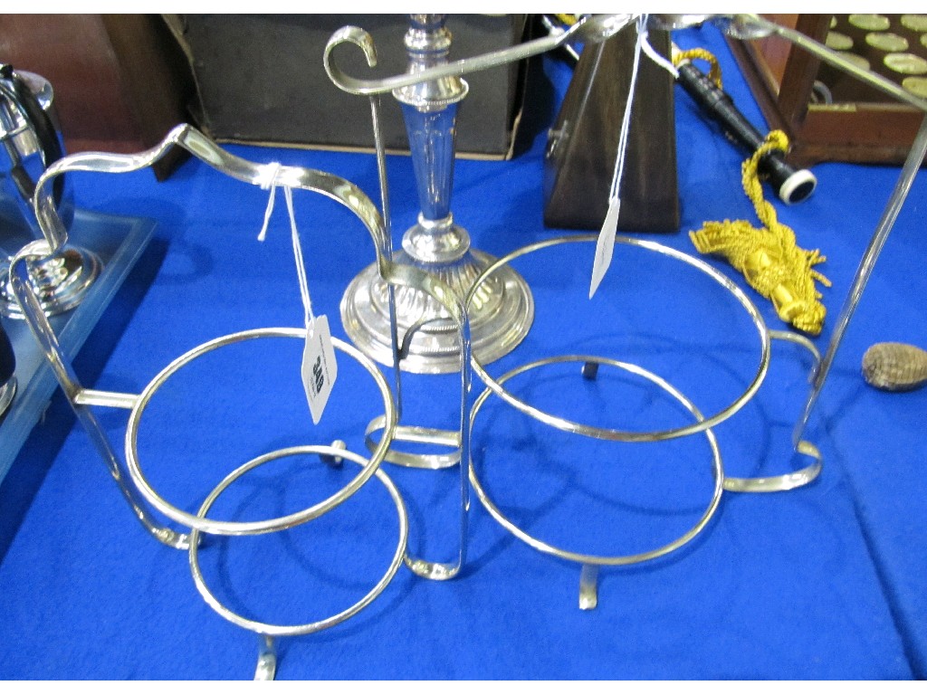 Appraisal: Lot comprising two EP cakestands