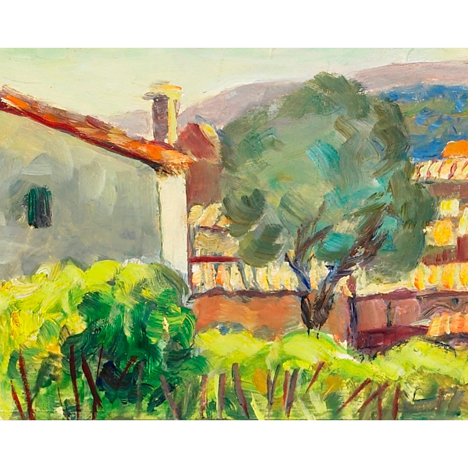 Appraisal: MARJORIE JORI ELIZABETH THURSTON SMITH VILLAGE ALPES MARITIMES medium oil