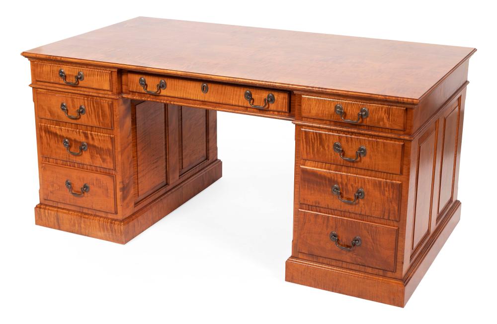 Appraisal: ELDRED WHEELER DESK MASSACHUSETTS TH CENTURY HEIGHT WIDTH DEPTH ELDRED