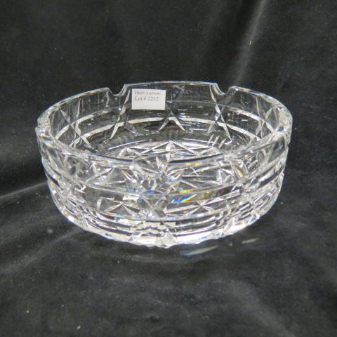 Appraisal: Waterford Cut Crystal Cigar Ashtray diameter signed excellent