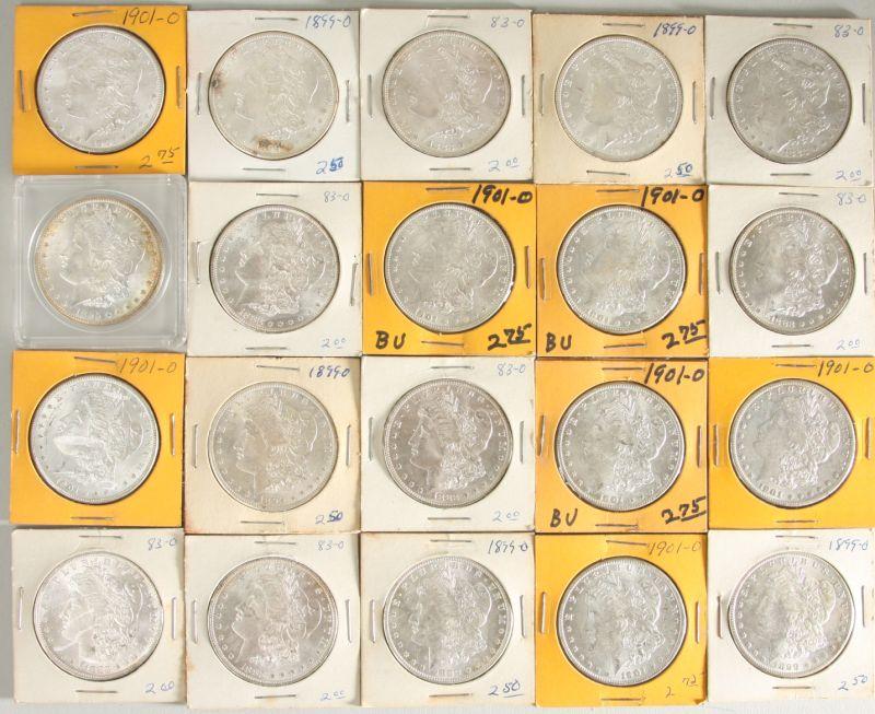 Appraisal: BU New Orleans Morgan Silver Dollars