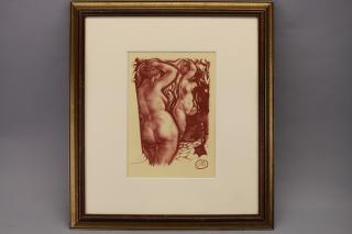 Appraisal: Aristide Maillol French - Lithograph of two female nudes Image