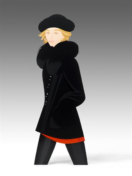 Appraisal: ALEX KATZ american b ANNE signed and numbered 'Alex Katz