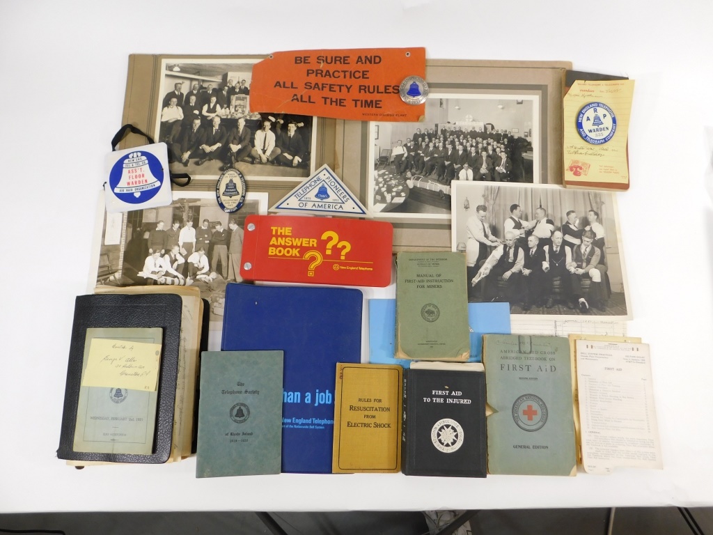 Appraisal: OVER PC EPHEMERA PHOTOGRAPHY FIRST AID GROUP United States th