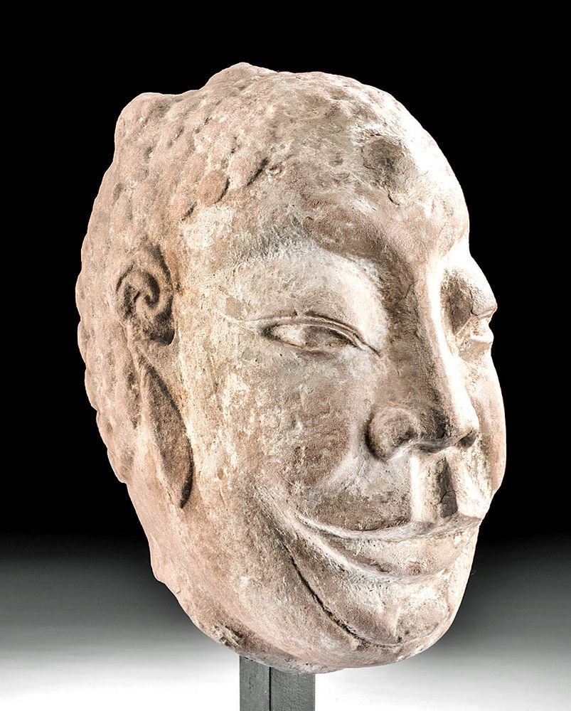 Appraisal: Chinese Wei Dynasty Stone Head - Dipankara Buddha East Asia