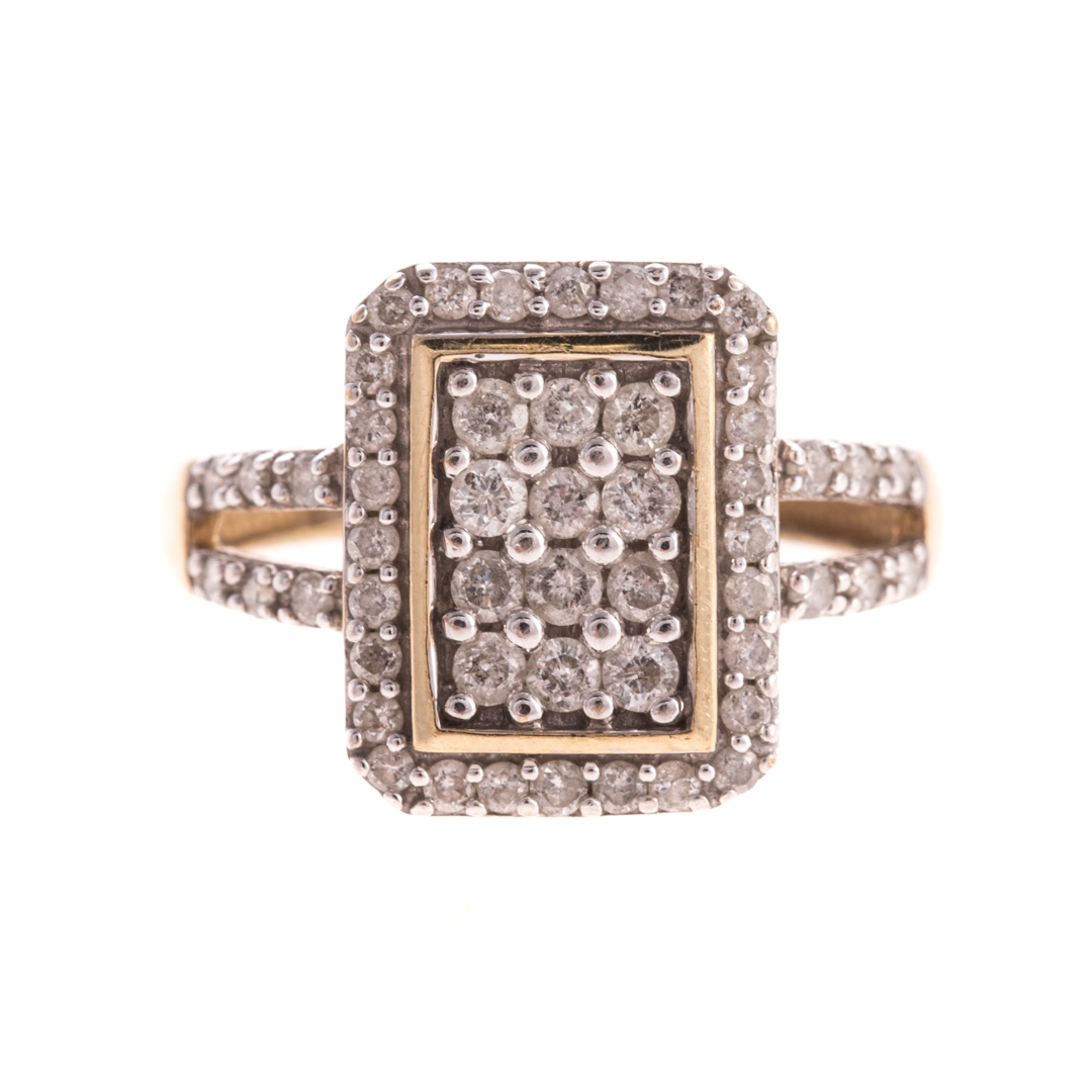 Appraisal: A Lady's Diamond Pave Ring in K K yellow gold