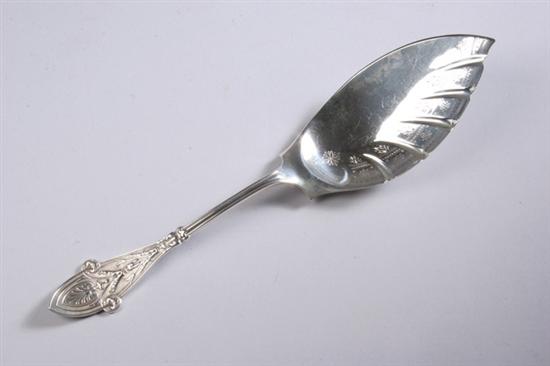 Appraisal: TIFFANY CO STERLING SILVER ICE CREAM SERVER Italian pattern early