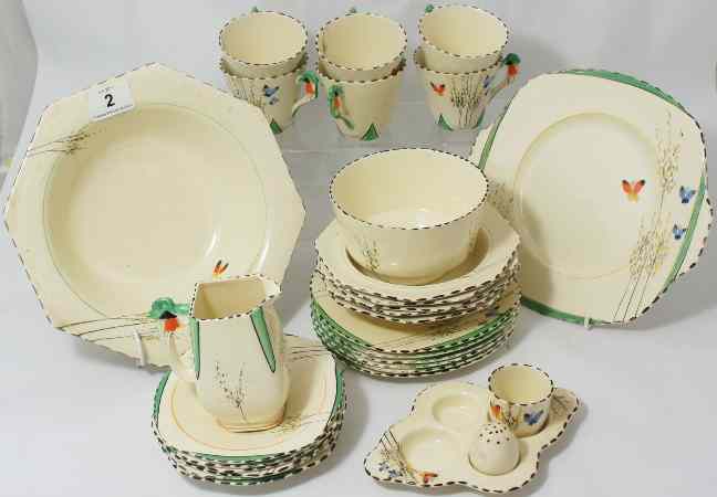 Appraisal: A collection 's of Burleighware Dinner and TeaWare with a