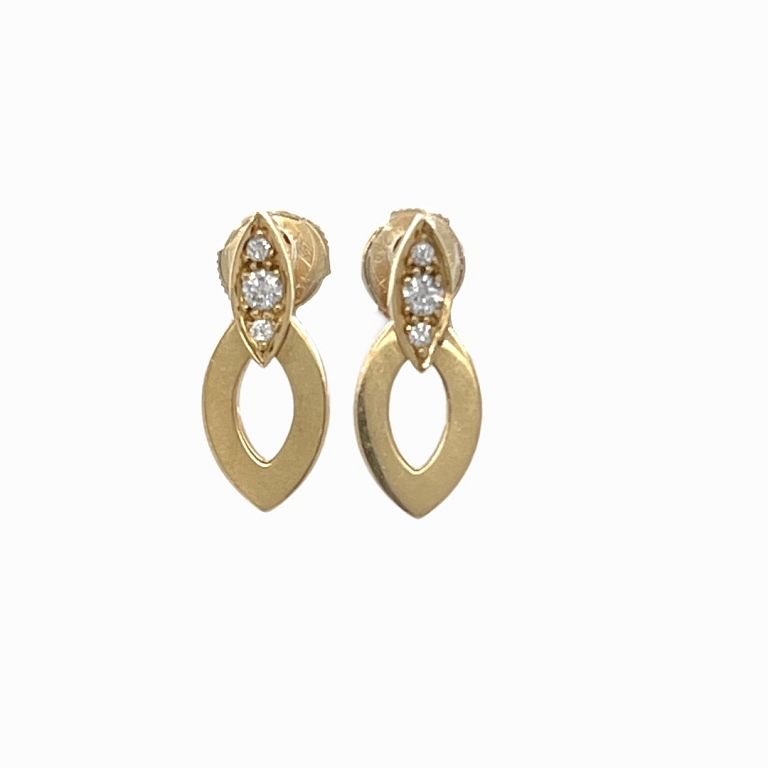 Appraisal: Cartier K Earrings Cartier K Earrings total weight dwt