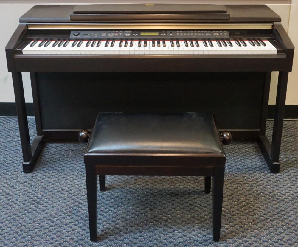 Appraisal: YAMAHA CLP ELECTRIC CLAVINOVA KEYBOARD AND BENCHYamaha CLP Electric Clavinova