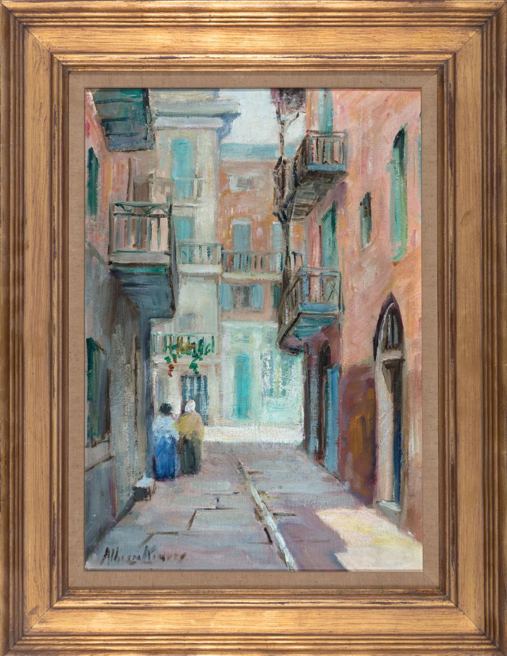 Appraisal: Alberta Kinsey American New Orleans - French Quarter Street Scene