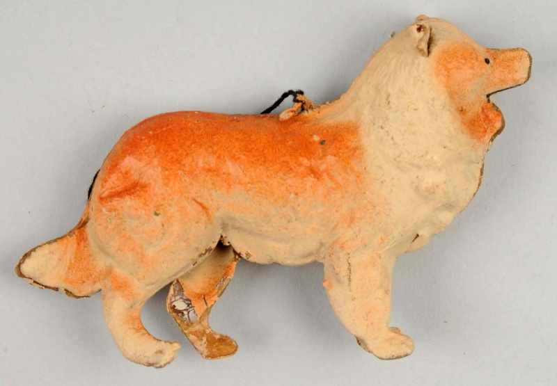 Appraisal: German Dresden Collie Dog Ornament Description Three dimensional Condition Excellent