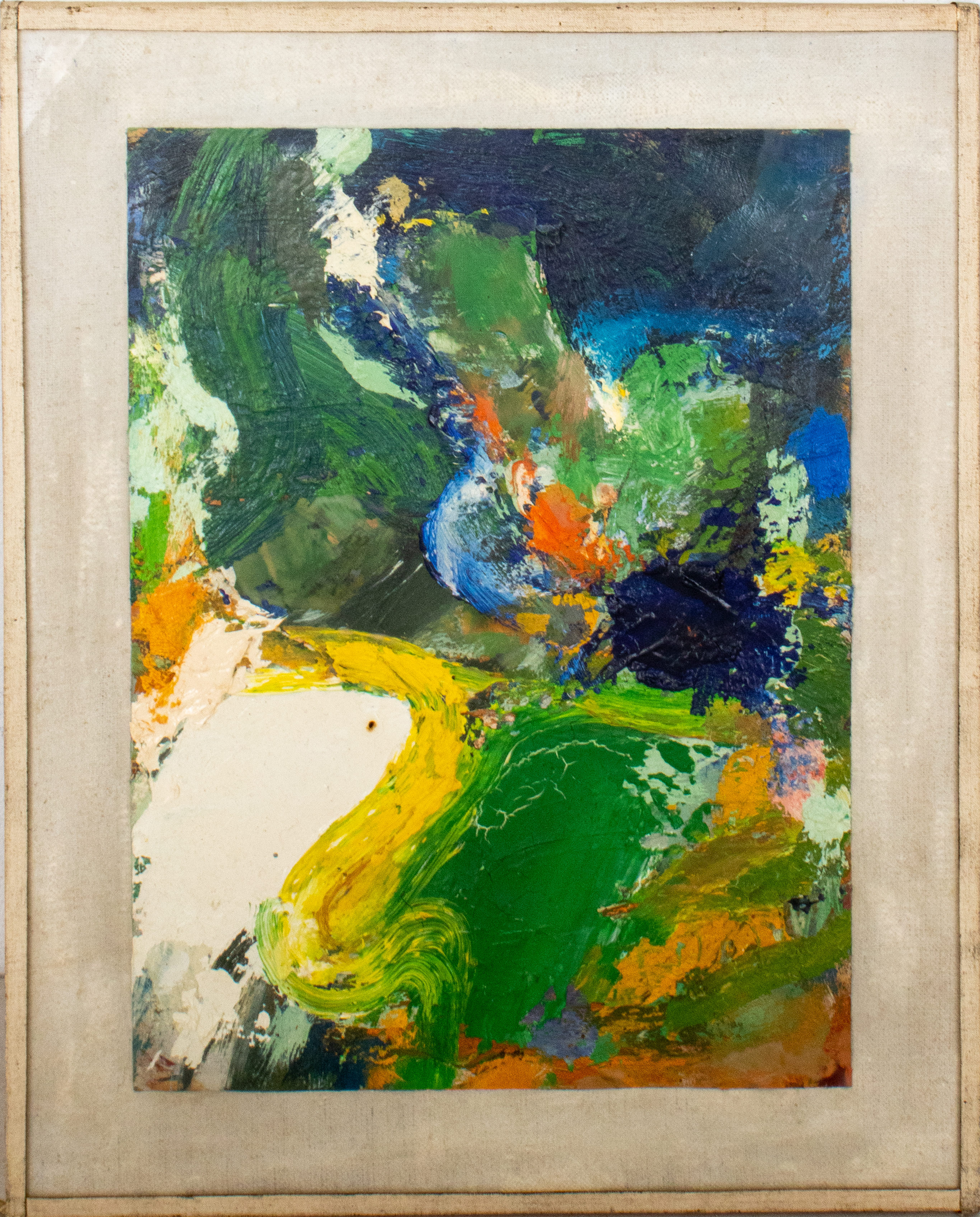 Appraisal: JULIUS HATOFSKY ABSTRACTION OIL ON PAPER Julius Hatofsky American -