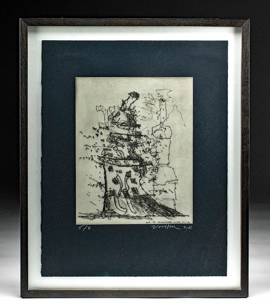 Appraisal: Peter Voulkos Untitled Chine Colle Print Peter Voulkos American -