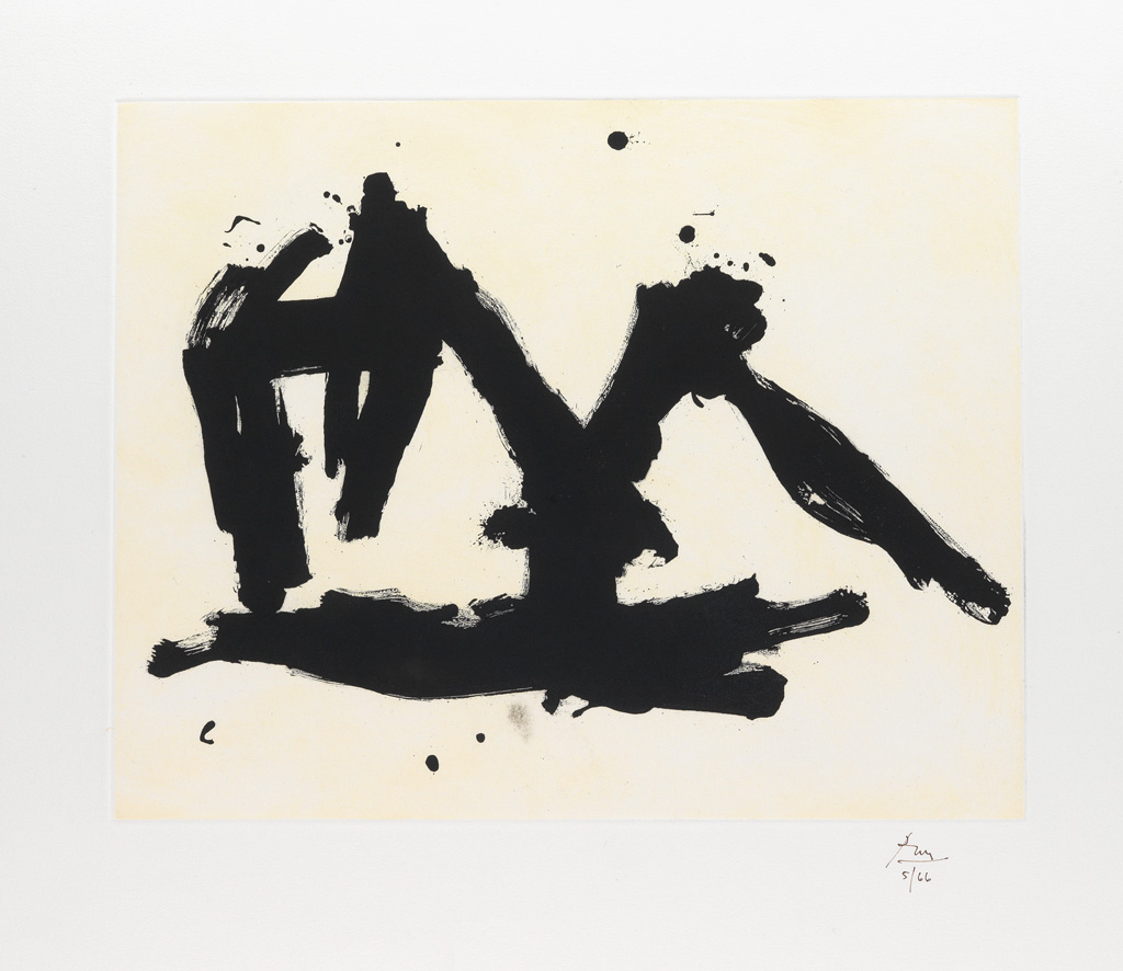 Appraisal: ROBERT MOTHERWELL Stephen's Iron Crown Etched Lift-ground etching and aquatint