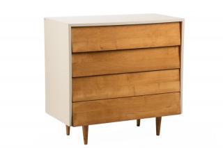 Appraisal: Florence Knoll Louvered Maple Dresser Florence Knoll American born for