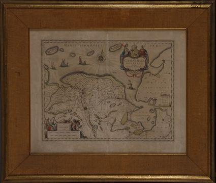 Appraisal: FOUR TH CENTURY ENGRAVED MAPS - HAND-COLORED AND WITH CARTOUCHES