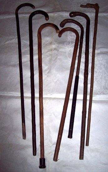 Appraisal: Sundry wooden walking sticks