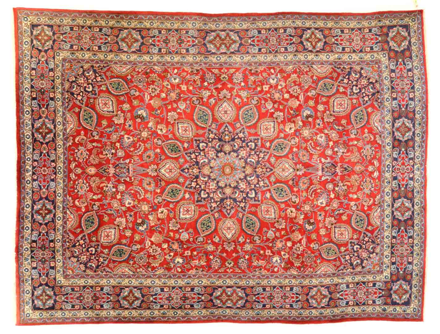 Appraisal: Persian Meshed carpet approx x Iran circa Condition Has some