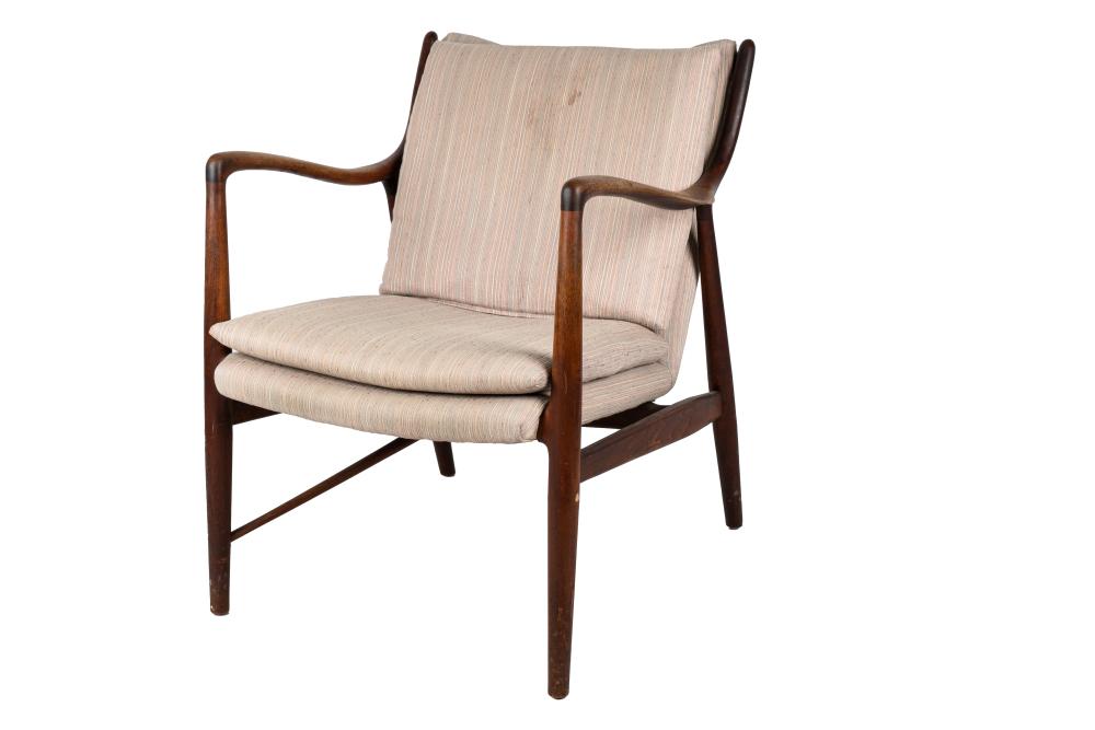 Appraisal: ATTRIBUTED TO FINN JUHL - TEAK LOUNGE CHAIRunsigned in the