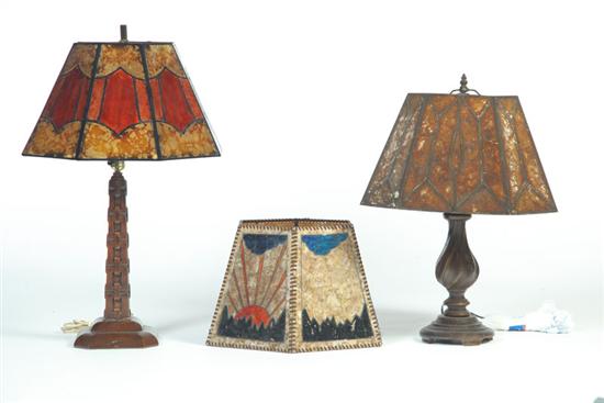 Appraisal: TWO LAMPS AND A SHADE American st half- th century