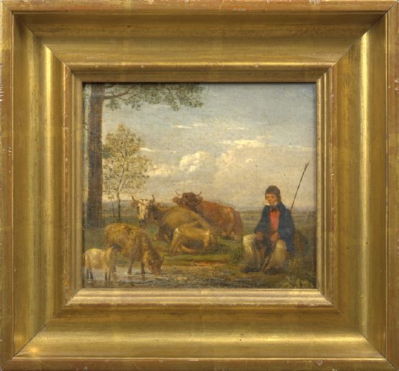 Appraisal: Continental School Fourth Quarter th Century A Shepherd Resting with