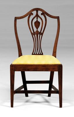 Appraisal: Virginia Federal mahogany side chair mahogany with yellow pine secondary