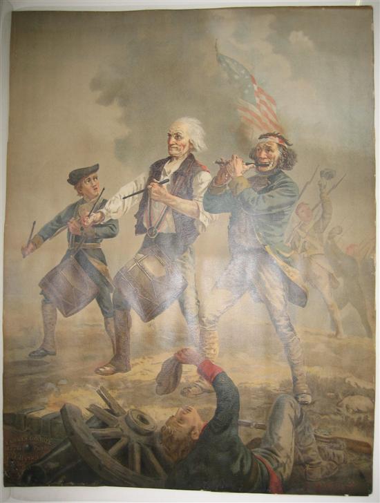 Appraisal: AMERICAN REVOLUTION--PRINTS Clay Cosack Co lithographers after A M Willar