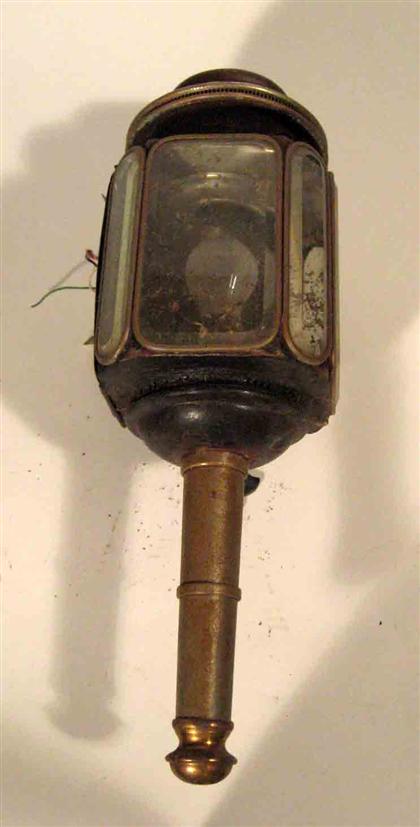 Appraisal: Pair of carriage lamps Electrified L in