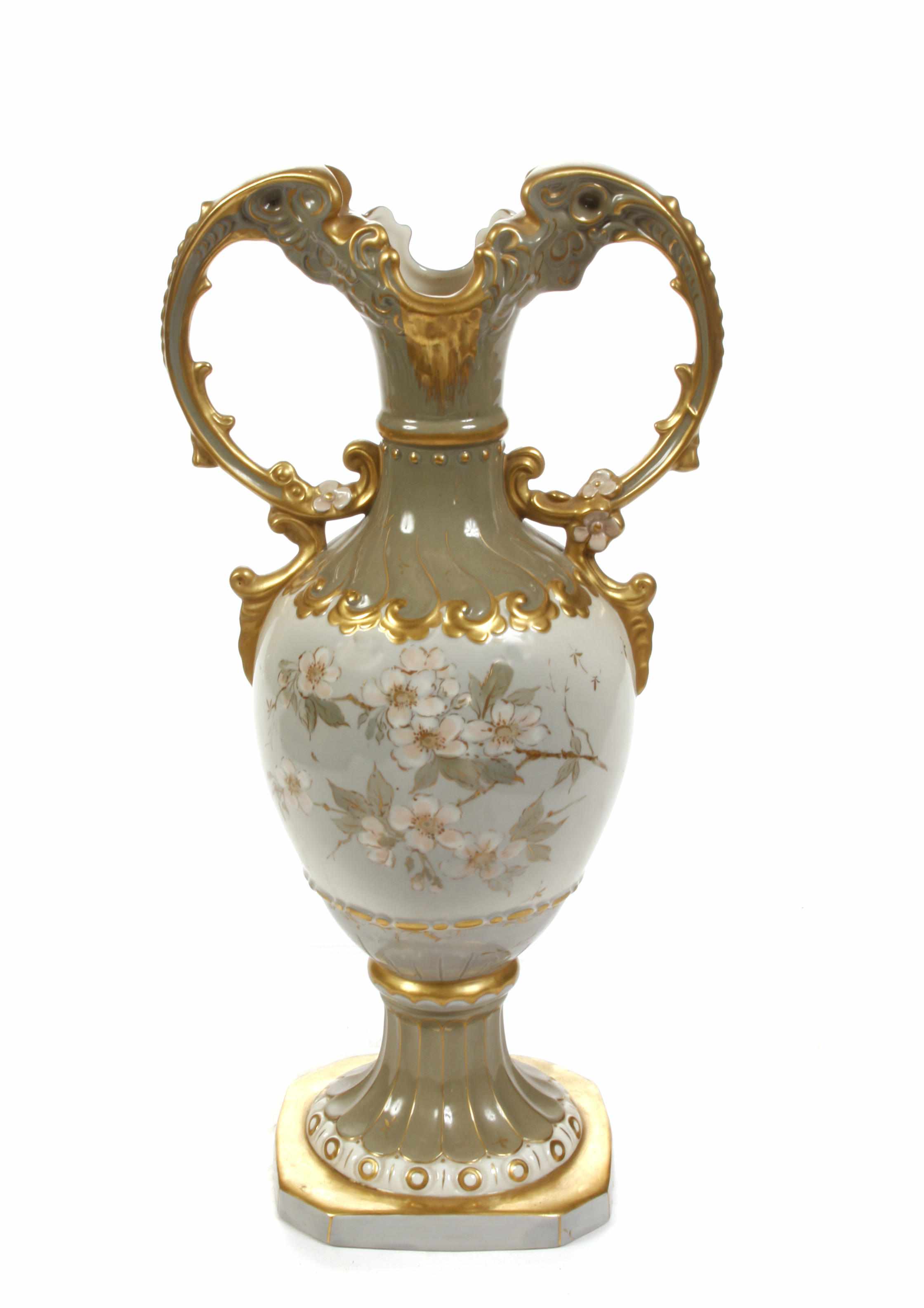 Appraisal: Property of Various Owners A Royal Dux porcelain vase Applied