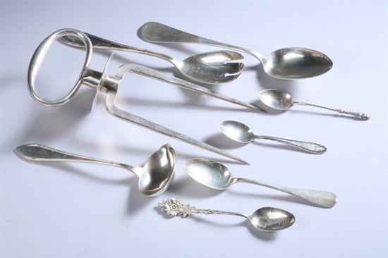 Appraisal: COLLECTION OF CONTINENTAL SILVER AND AMERICAN STERLING SILVER FLATWARE AND