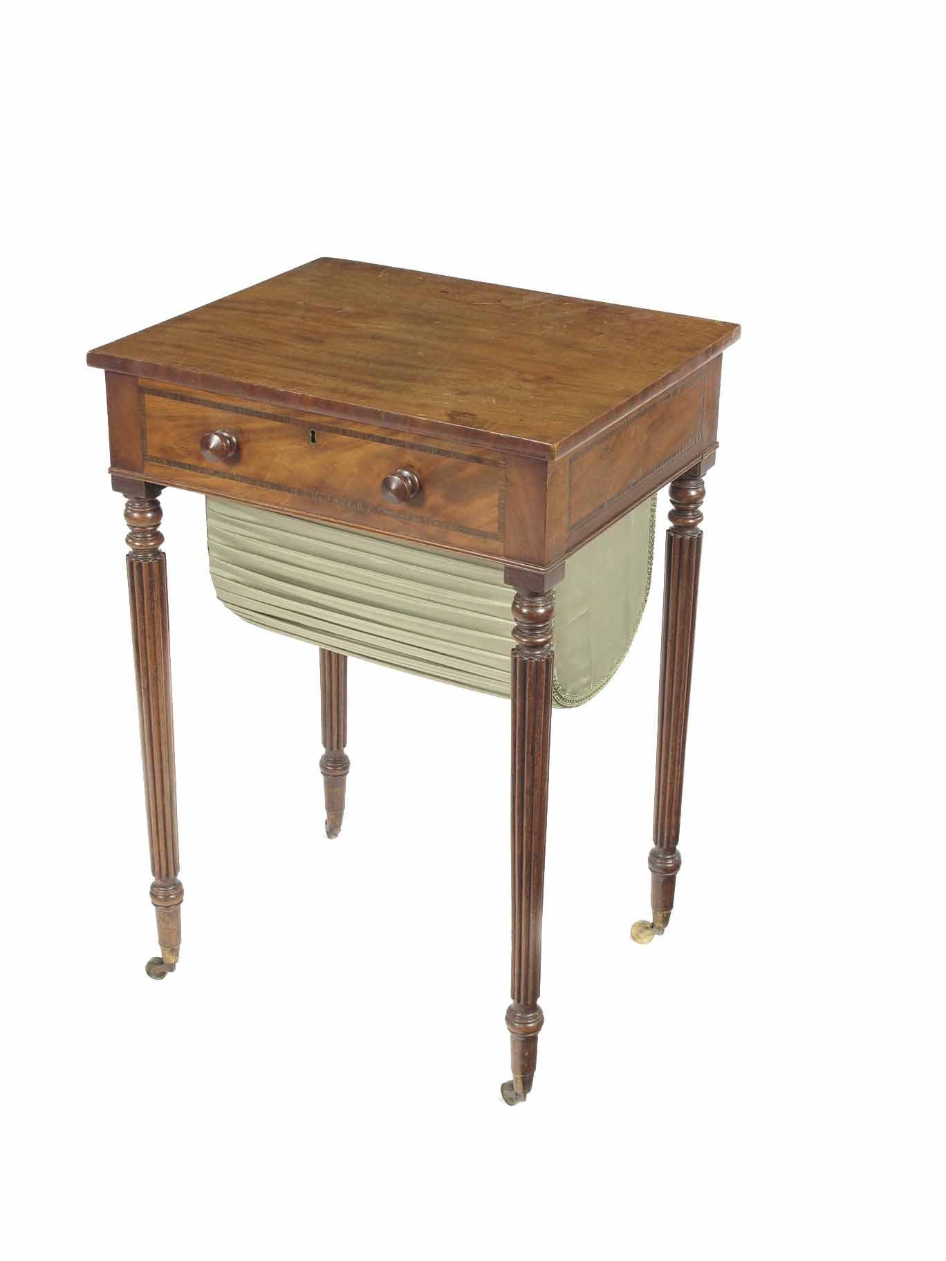 Appraisal: A George IV mahogany work table