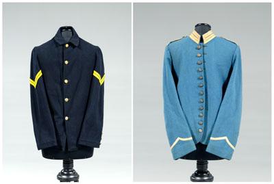 Appraisal: Two cavalry shell jackets trousers cavalry shell jacket light blue