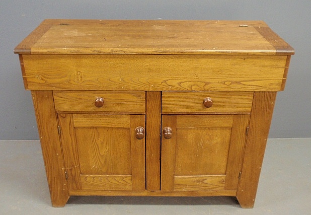 Appraisal: - Chestnut dry sink c h x w x d