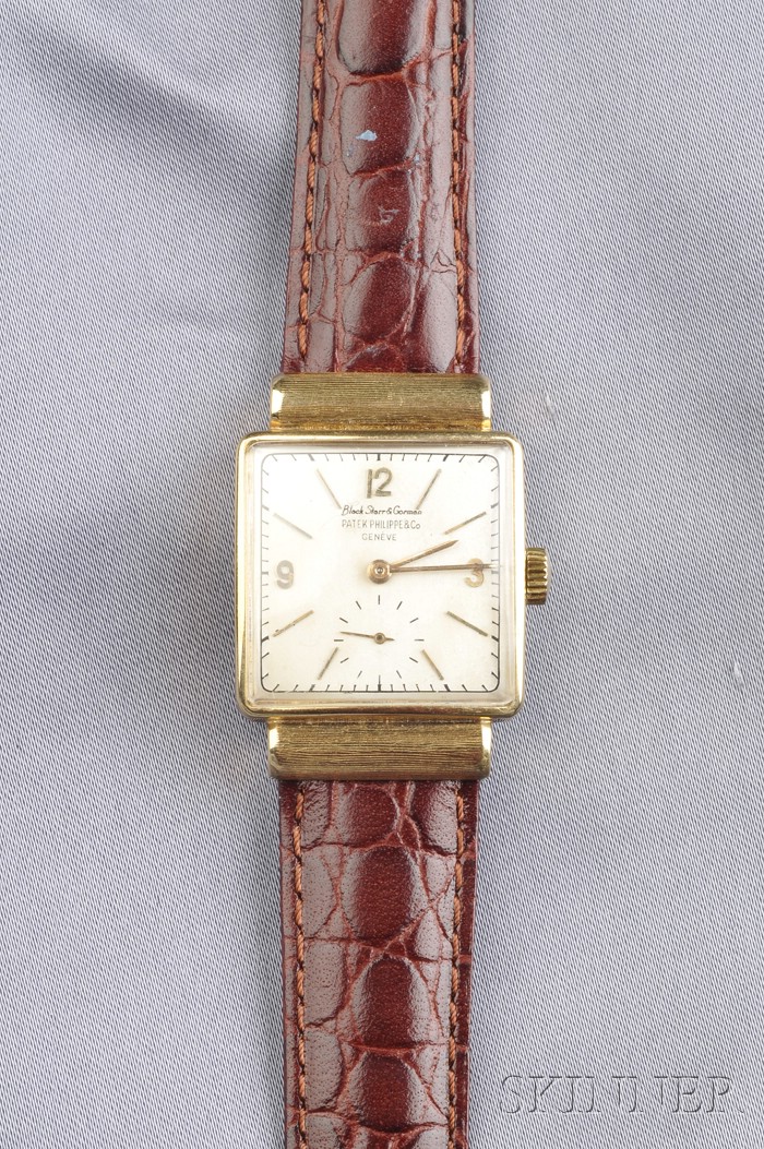 Appraisal: kt Gold Wristwatch Patek Philippe the silver-tone metal dial with