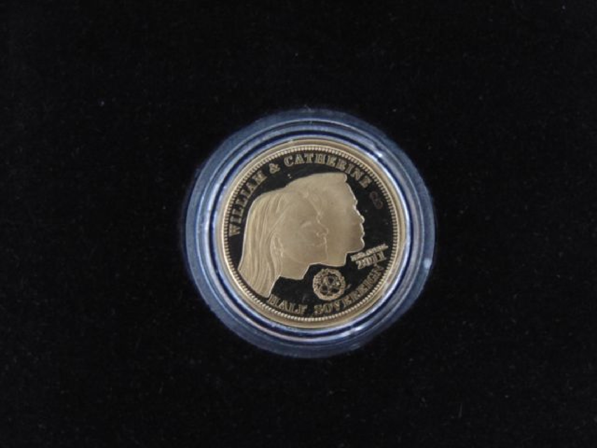 Appraisal: A Tristan da Cunha ct Gold Double Portrait Half Sovereign