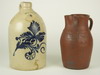 Appraisal: STONEWARE LOT - Two piece lot consisting of a th