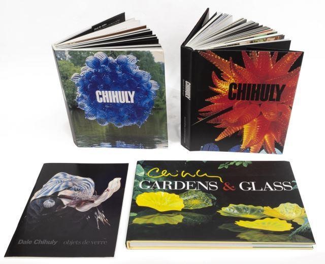 Appraisal: lot of Signed Dale Chihuly art books titles include Dale