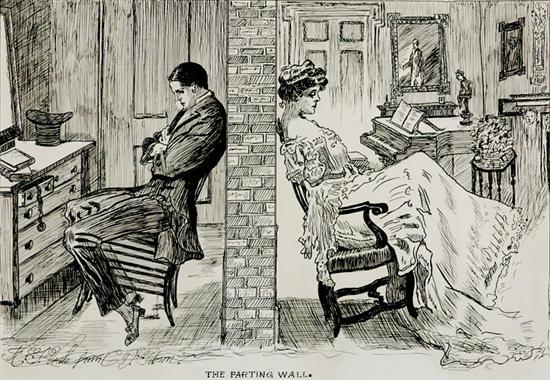 Appraisal: Charles Dana Gibson New York Maine - THE PARTING WALL