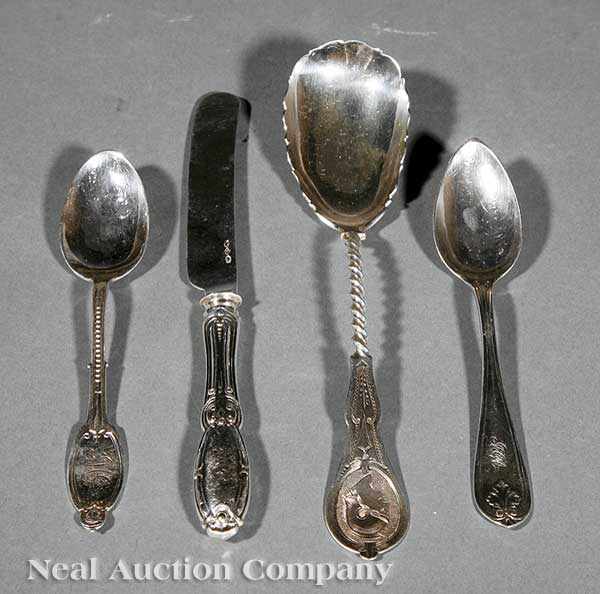 Appraisal: A Group of American Coin Silver Flatware Albert Coles New