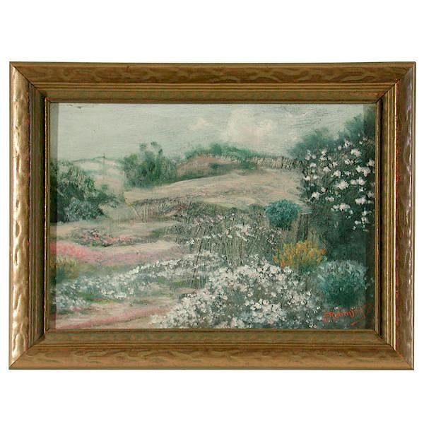 Appraisal: C D Robinson Painting Marin Gardens PAINTING Charles Dormon Robinson