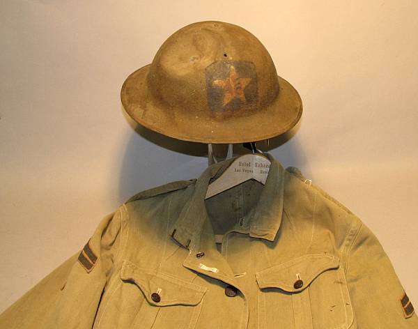 Appraisal: A World War I U S Marine Corps helmet with