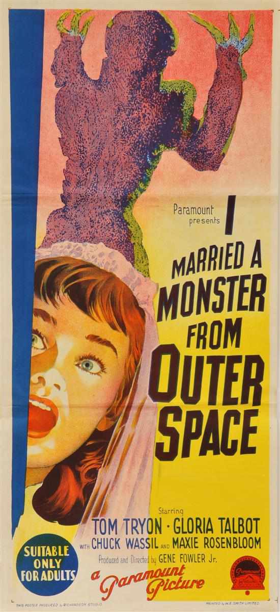 Appraisal: I MARRIED A MONSTER FROM OUTER SPACE Paramount Australian daybill