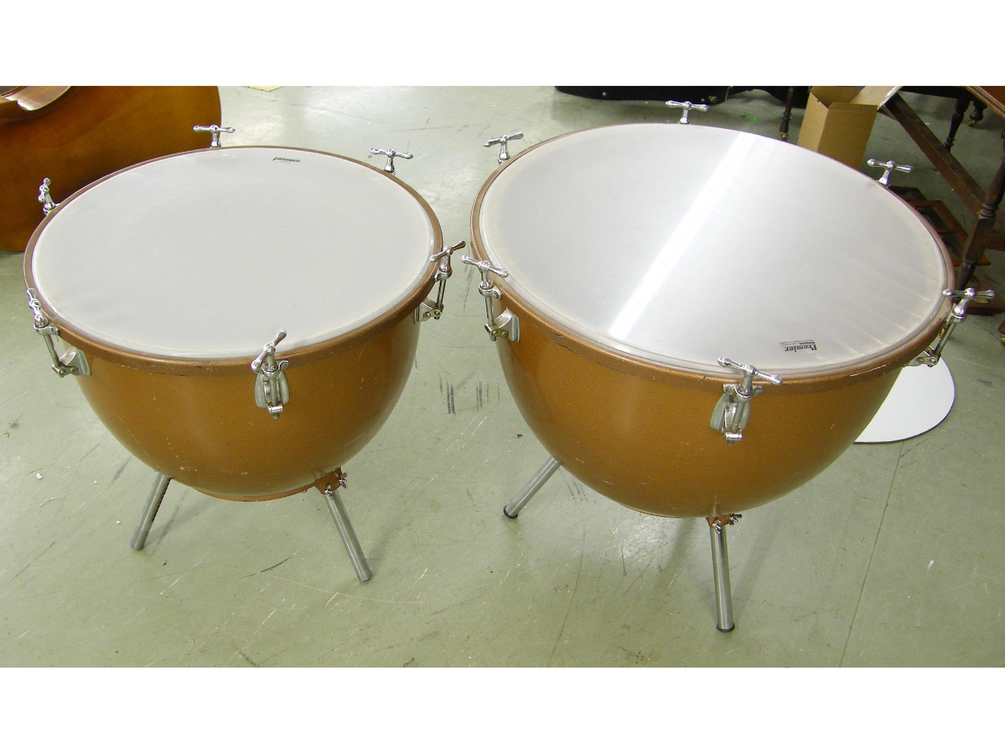 Appraisal: Pair of Premier timpani