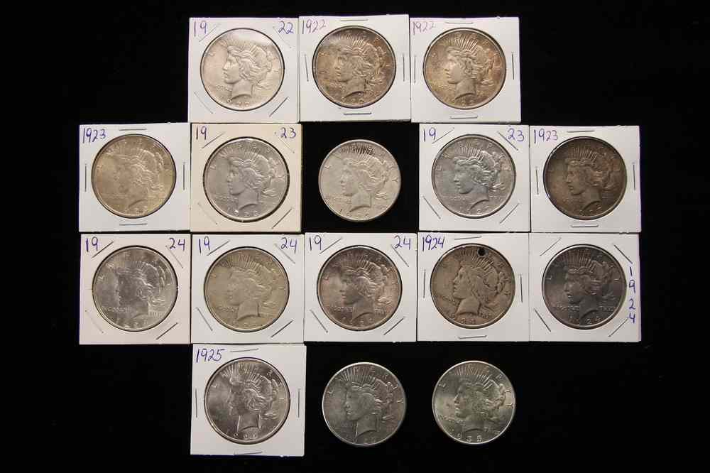 Appraisal: COINS - Silver dollars From a vaulted private collection