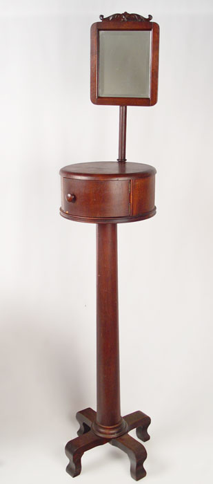 Appraisal: VICTORIAN FLOOR STANDING SHAVING STAND Single door round top over