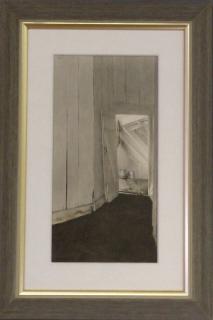 Appraisal: Andrew Wyeth Hand Signed Print Cooling Shed Andrew Wyeth American